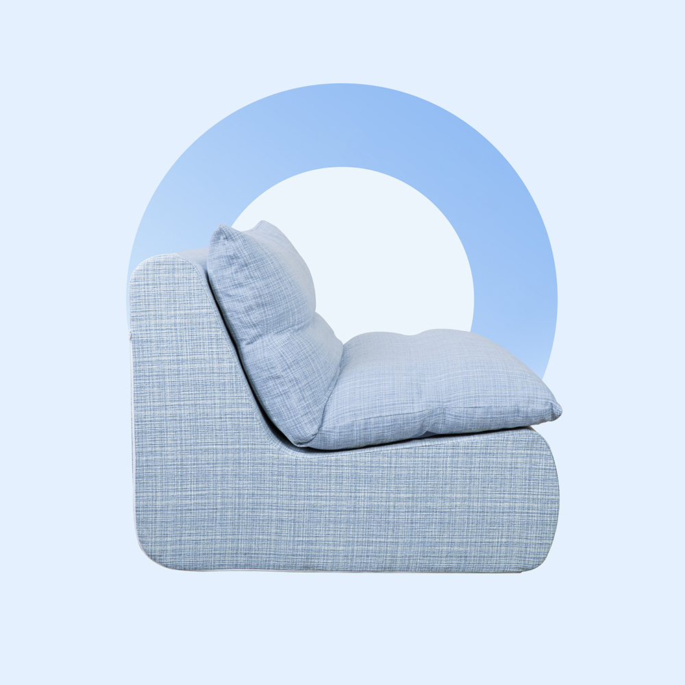 Nullam unum stibadium cum spongia amovibilibus blue Nullam unum stibadium cum spongia amovibilibus blue