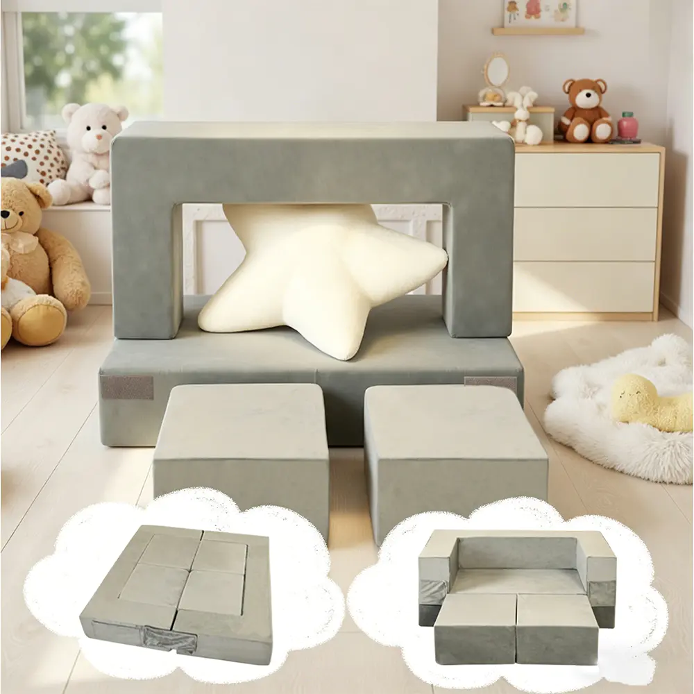 Quattuor pars foldable filiorum aedificium obstructionum stibadium set