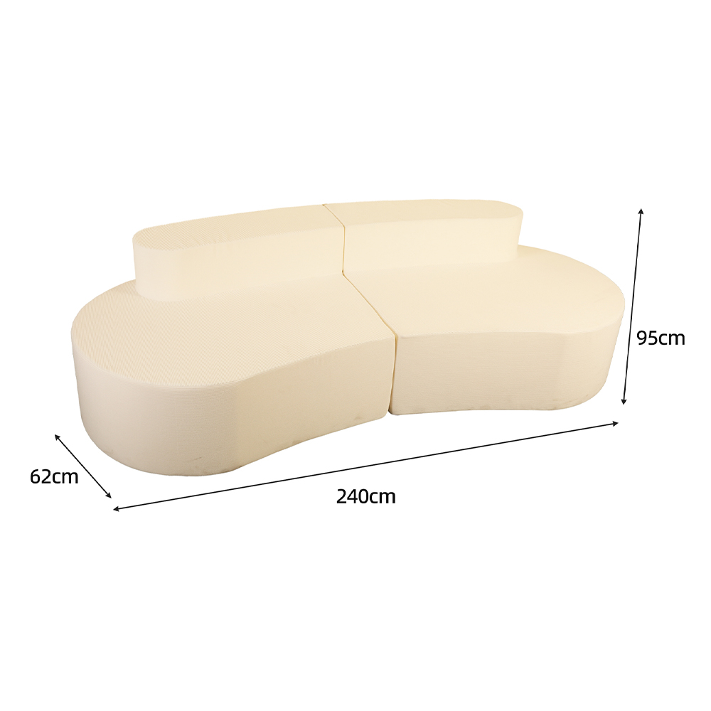Patchwork duplex stibadium