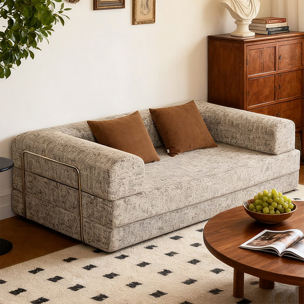 U informibus semi-inclusum duplex stibadium