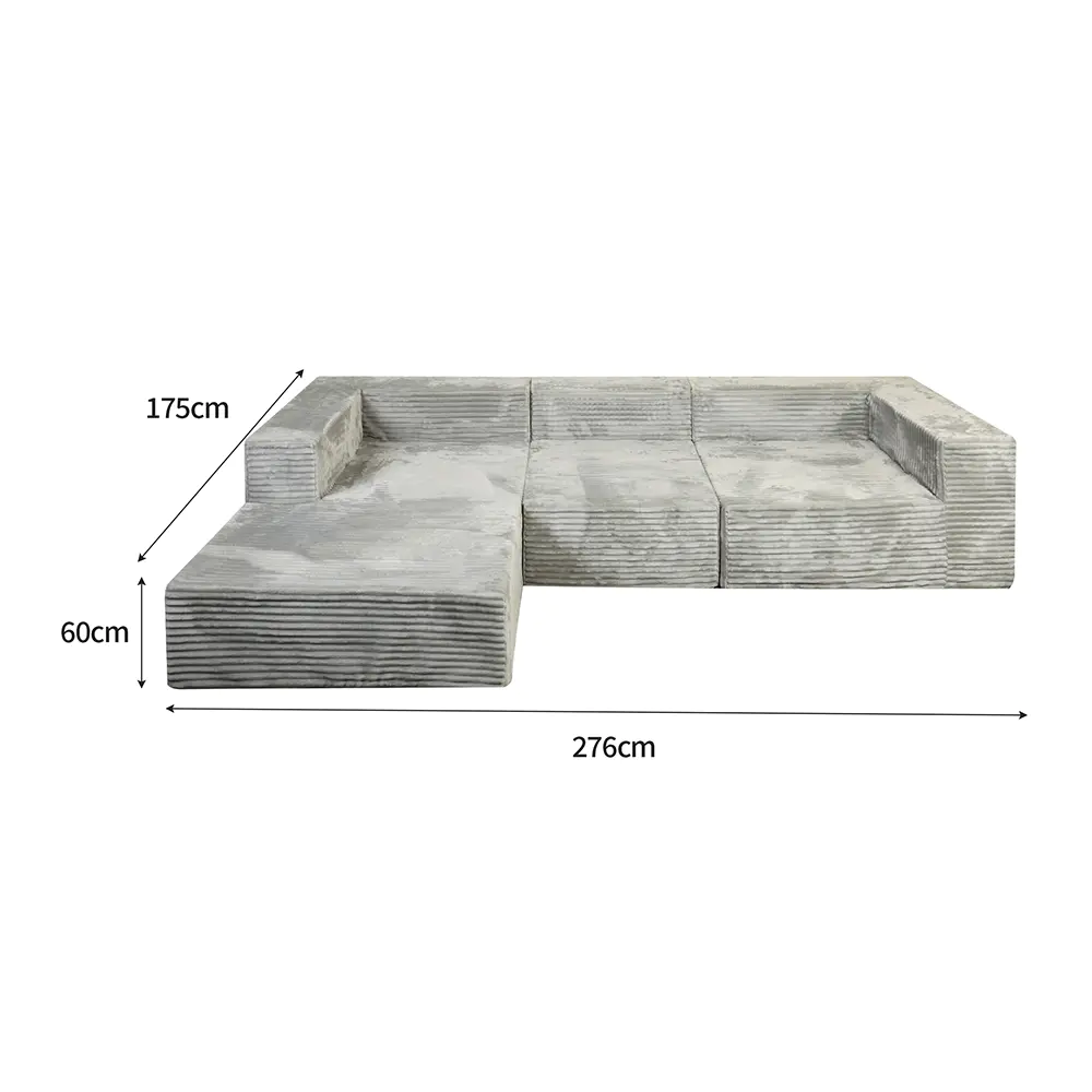Grey multi-seater stibadium